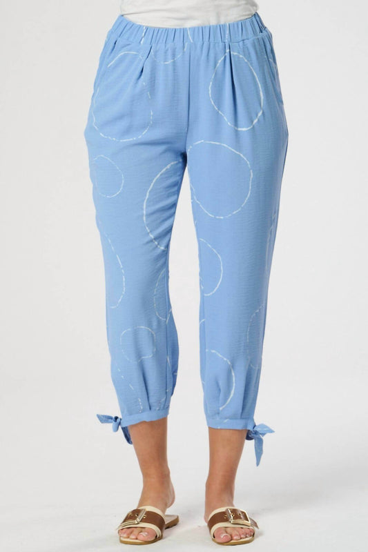 Saloos - Three Quarter With Cuff Tie Accent Trousers - Rack Hunt -