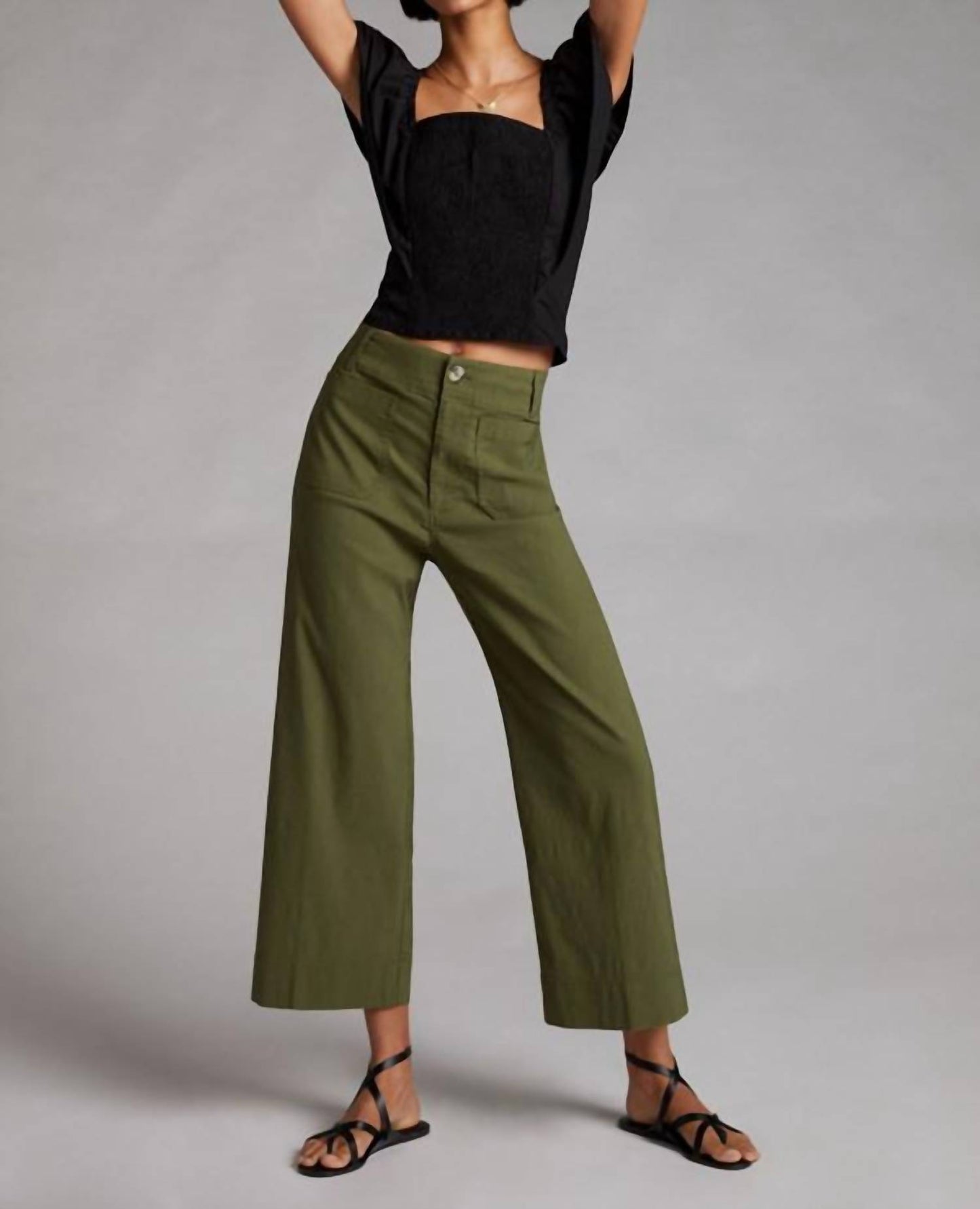 Colette Knit Crop Wide Leg Pants