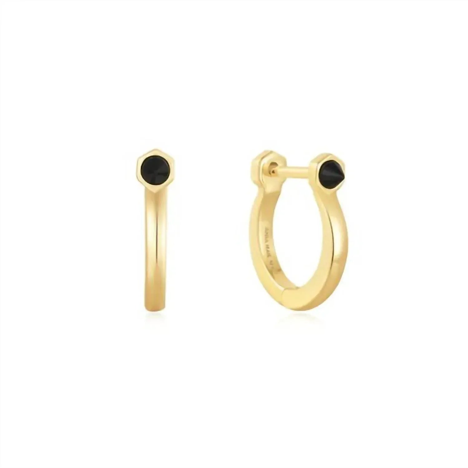 Ania Haie - Women's Agate Huggie Hoop Earrings - Rack Hunt