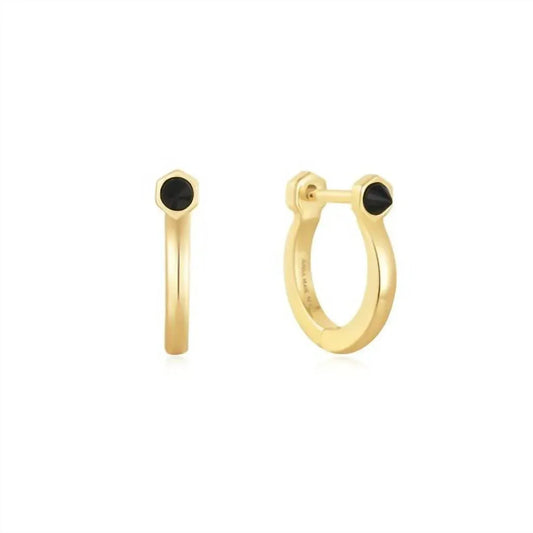 Ania Haie - Women's Agate Huggie Hoop Earrings - Rack Hunt
