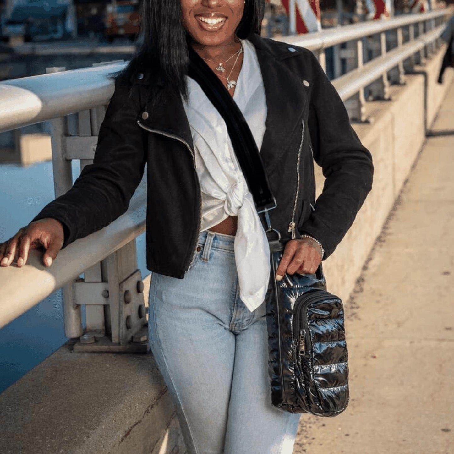 WanderFull - Unisex Glossy Hydrobag With Solid Strap - Rack Hunt