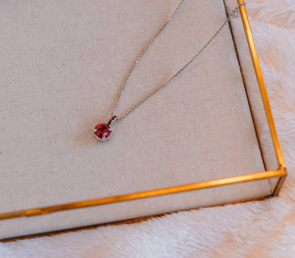 Women's Siam One Stone Necklace