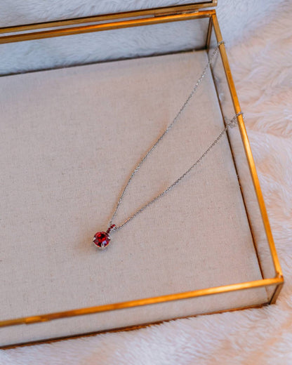 Women's Siam One Stone Necklace
