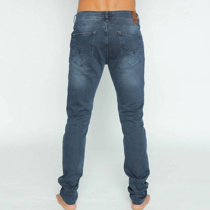 Slim Fit Stretch Faded Denim Jeans