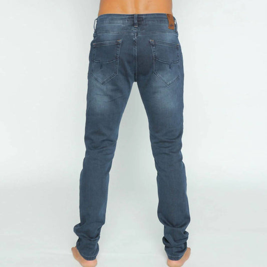 Slim Fit Stretch Faded Denim Jeans