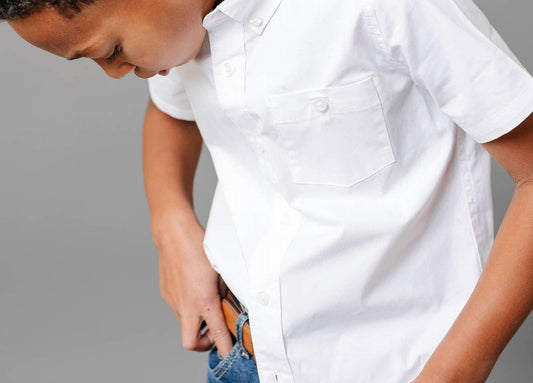 Boy's Organic Stretch Poplin Short Sleeve Shirt