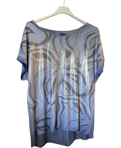 Women's Abstract Swirl Tee Tops