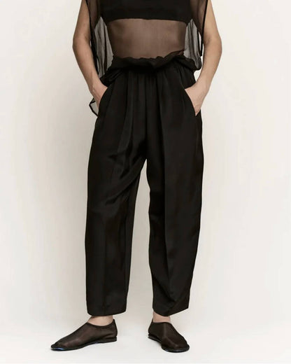 Relaxed 3 Ply Silk Trouser