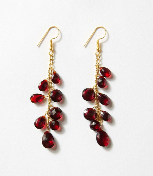 Women's Cascading Gemstone Earrings