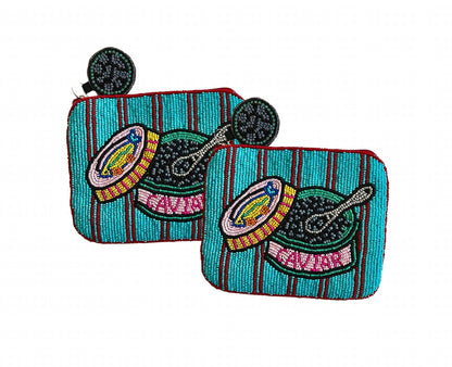 Beaded Caviar Coin Purse
