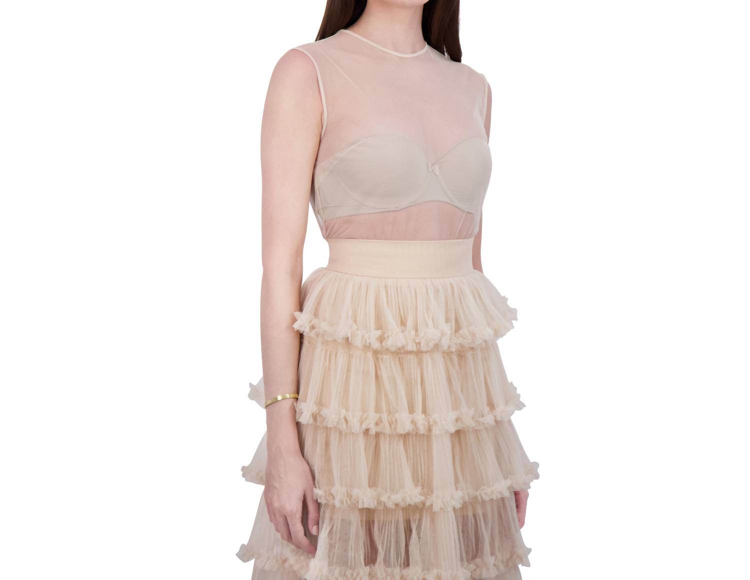 BethelHelena - Gilded Fairy Crew Neck Tulle Top - Rack Hunt -