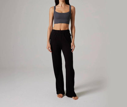 Women's Raw Hem Rib Crop Tank Top
