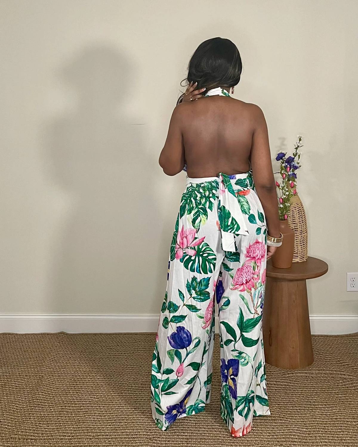 Floral Halter Jumpsuit