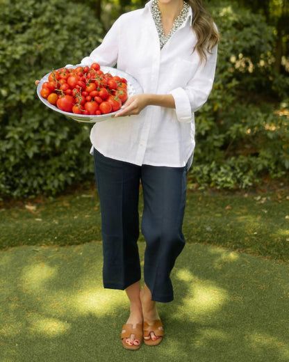 Classic Linen Capri