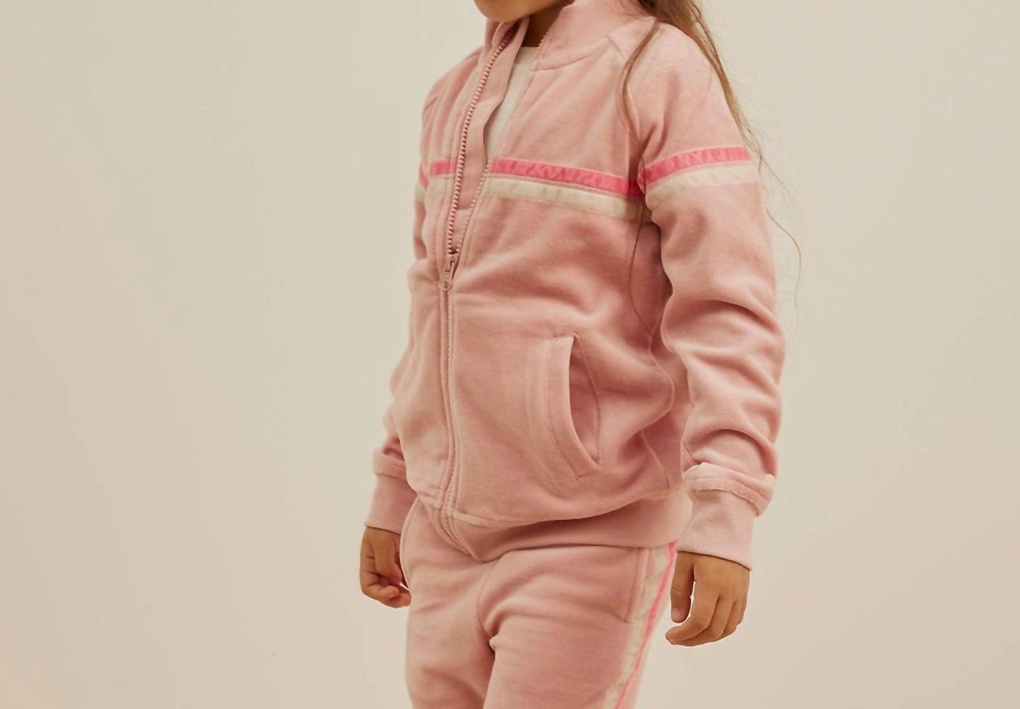 Girl's Velour Track Jacket