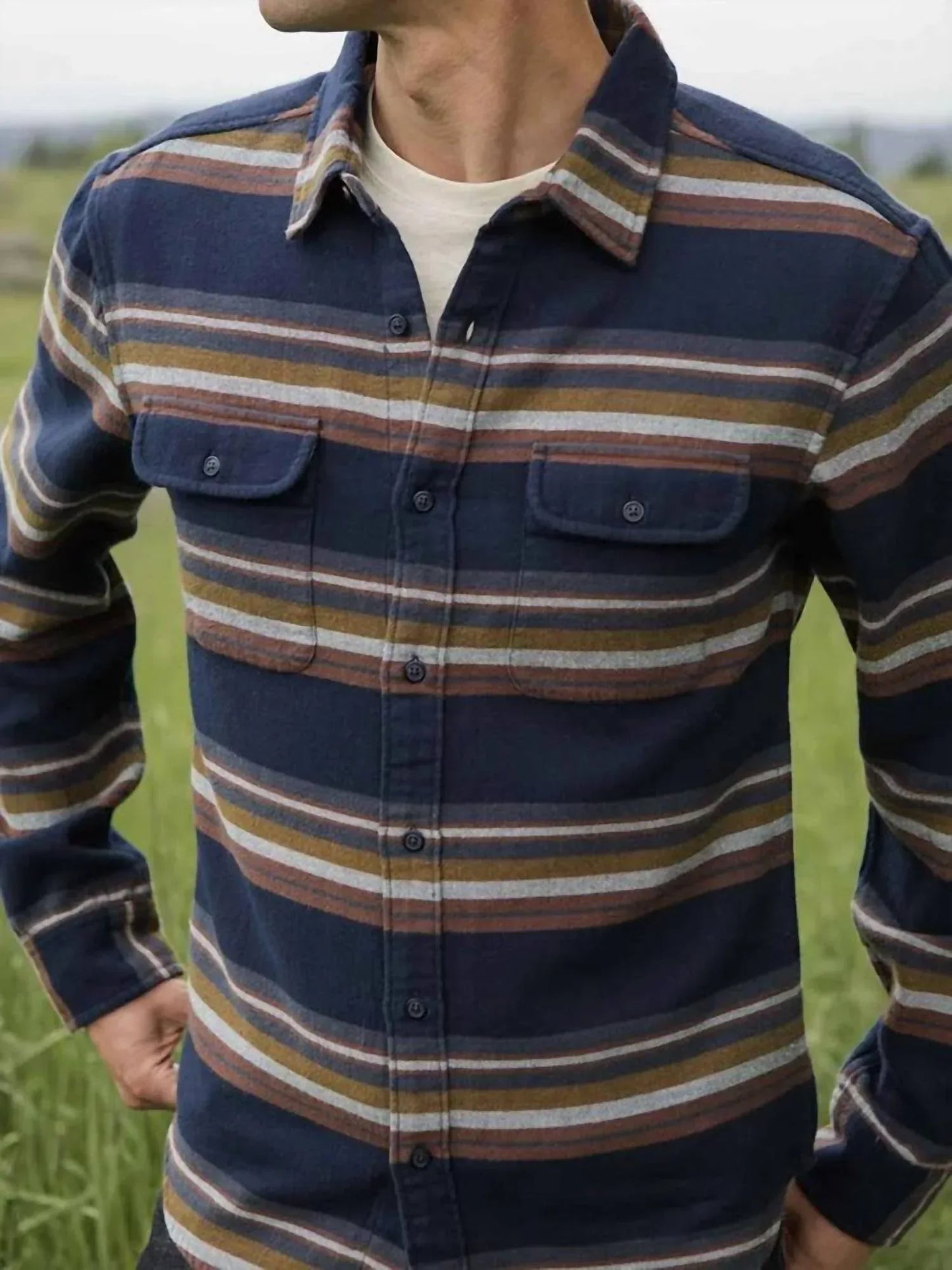 Bridge & Burn - Cole Slim Brushed Cotton Shirt - Rack Hunt