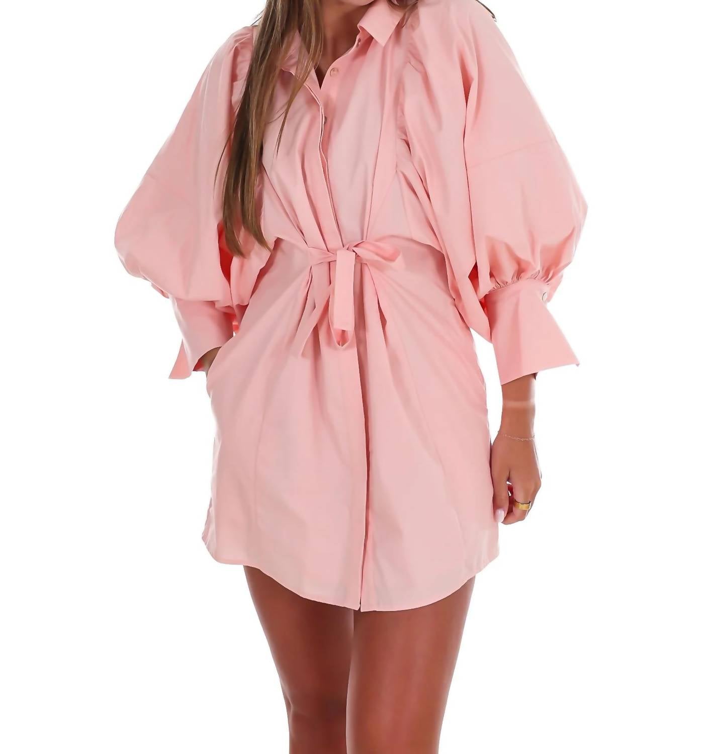 Classy Puff Sleeve Mini Dress