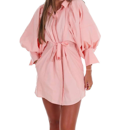 Classy Puff Sleeve Mini Dress