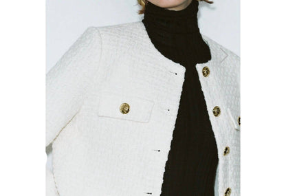 Multi-pocket Tweed Jacket