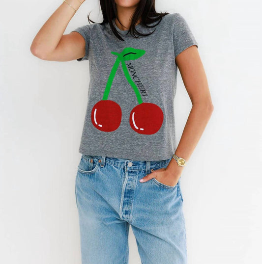 Mon Cheri Cherry Femme Crewneck Tee