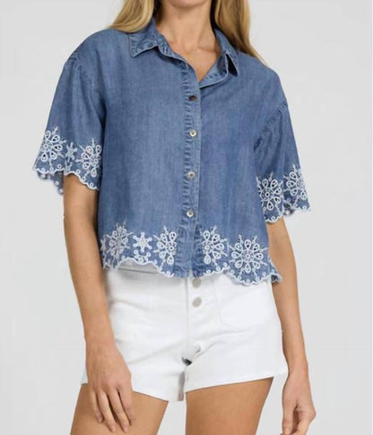 Ansel Embroidered Top