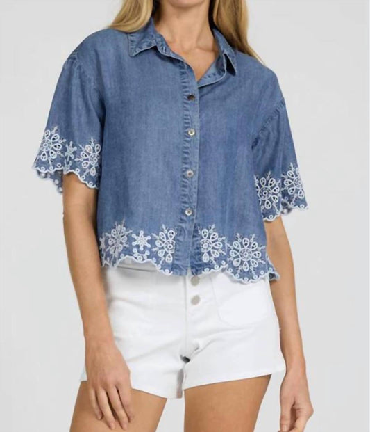 Ansel Embroidered Top