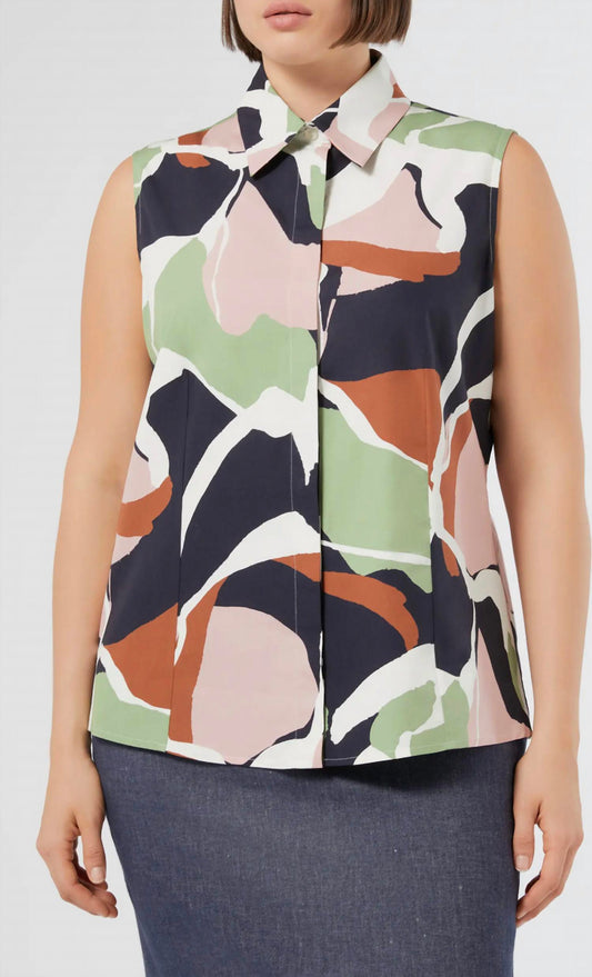 Cotton Poplin Button-Up Shirt
