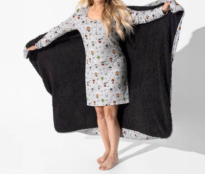 Women's Little Monsters Bamboo Nightgown