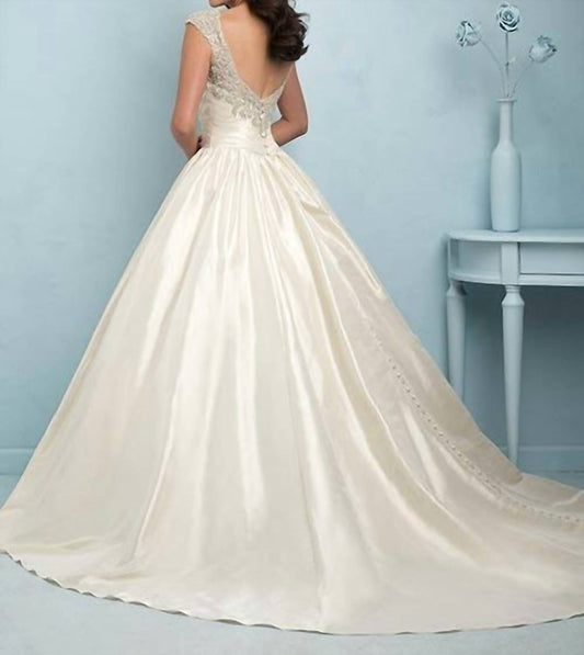 Satin Ball Gown Wedding Dress