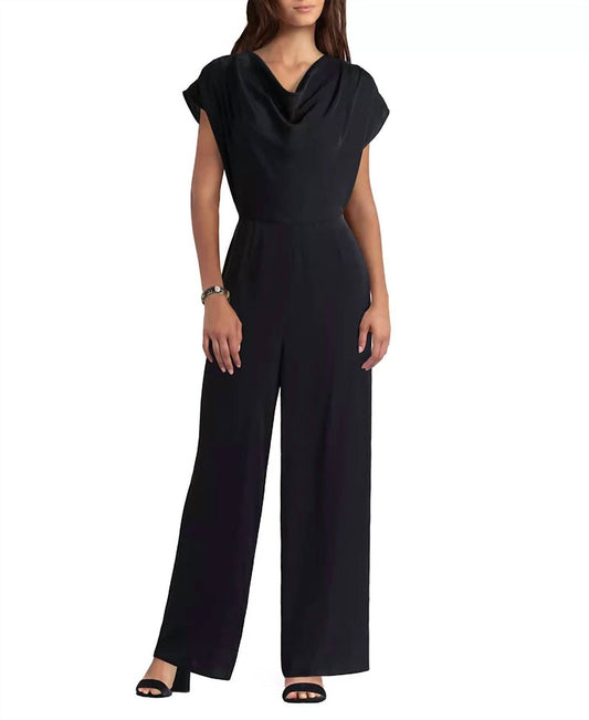 Gigi Parker - Cowl Neck Wide Leg Jumpsuit - Rack Hunt -