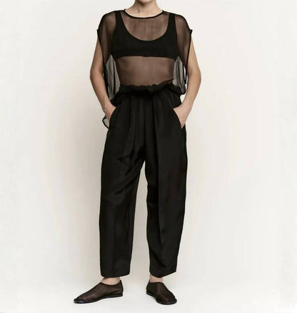 Relaxed 3 Ply Silk Trouser