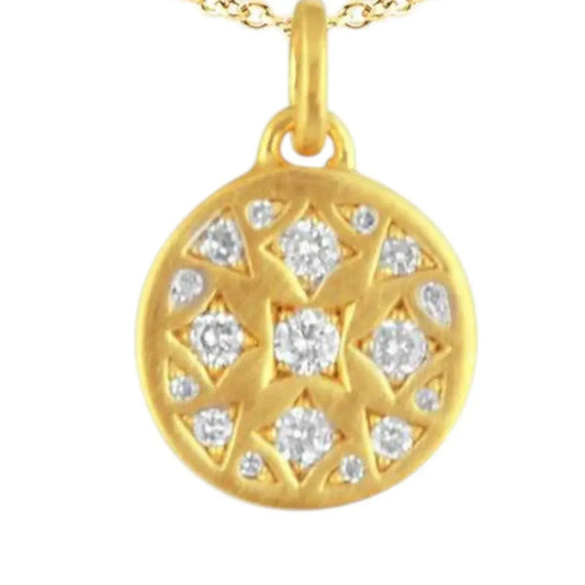 La Soula Jewelry - Women's Alissa Mosaic Pendant Necklace - Rack Hunt