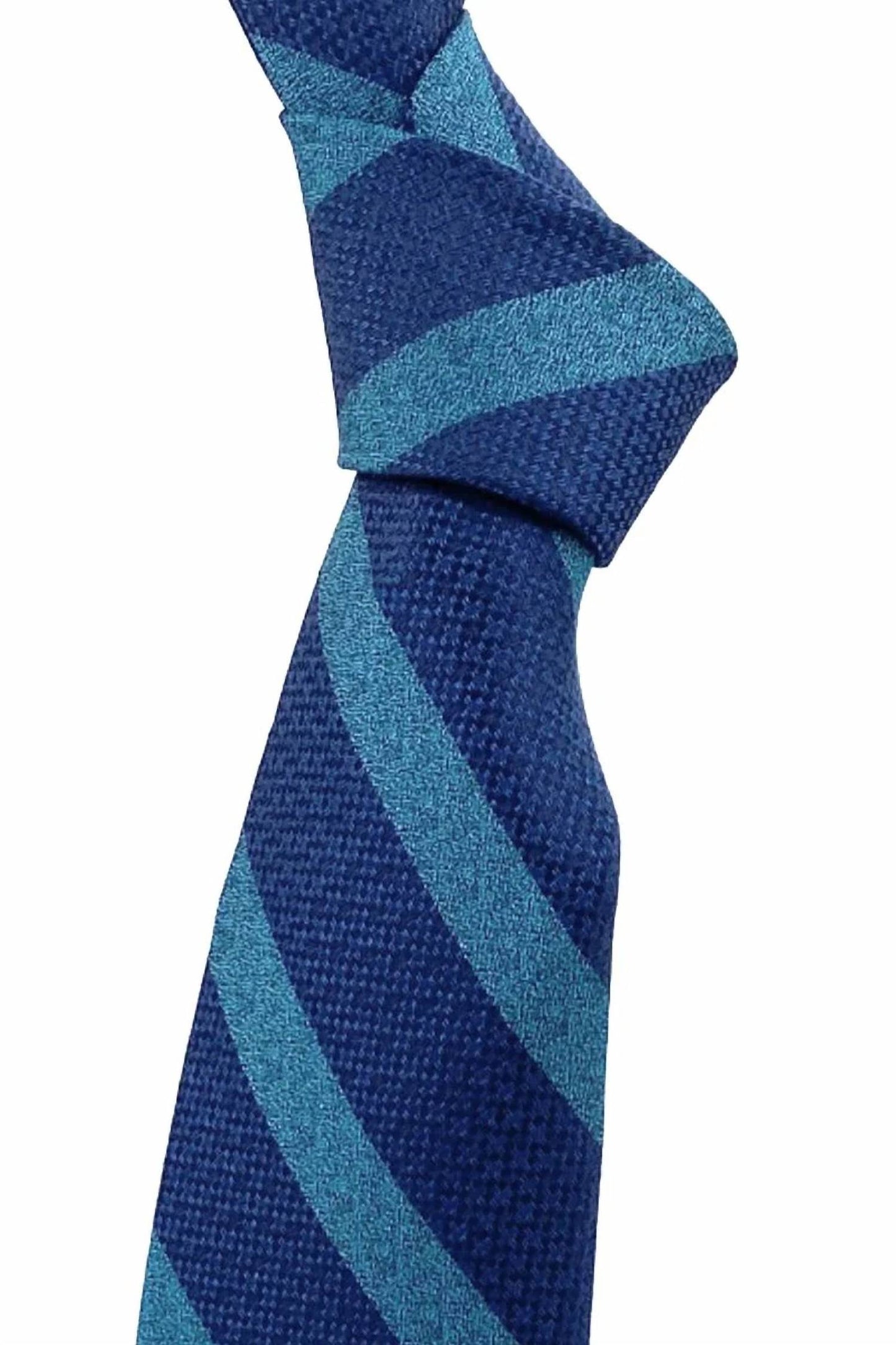 Men's Textured Stripe Best Of Class Woven Silk Tie