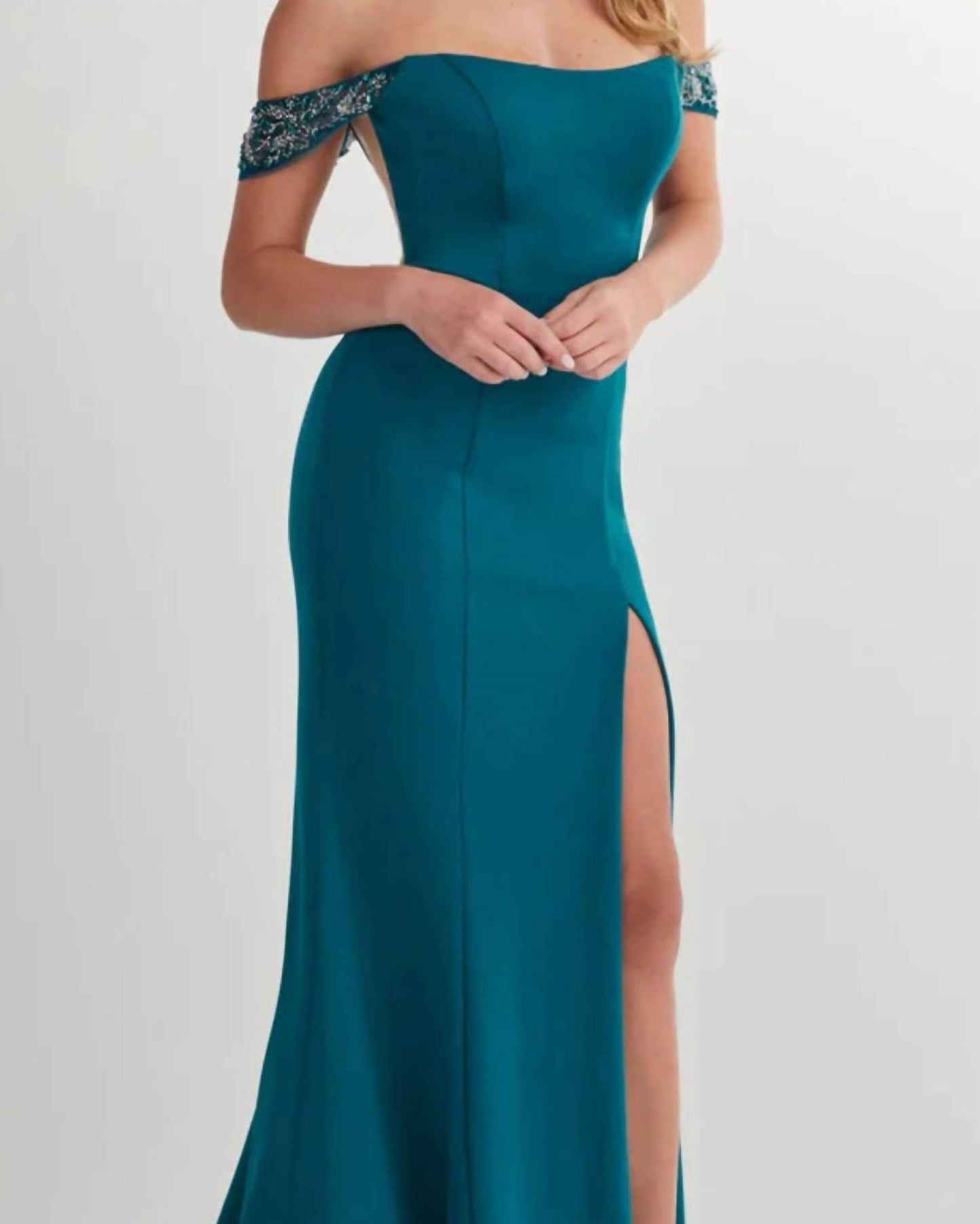 Off Shoulder Corset Back Gown
