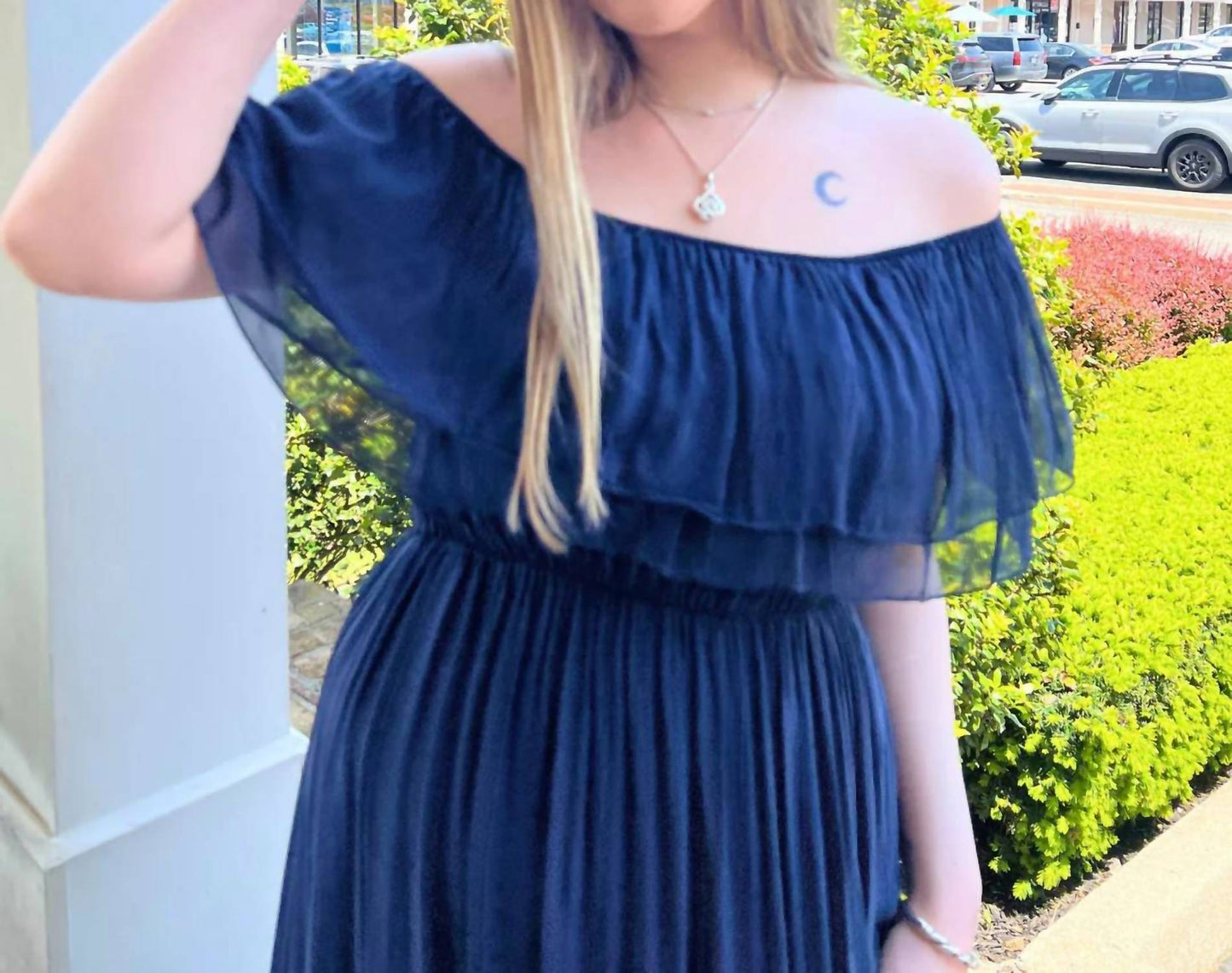 Peasant Maxi Lined Dress