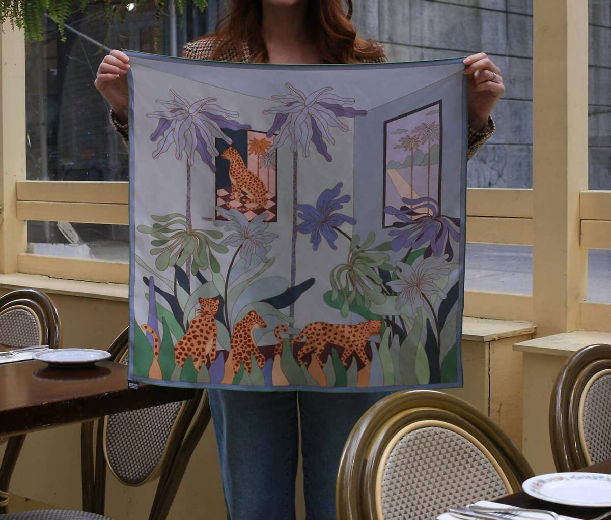 Double Sided Of Indoor Forest Scarf