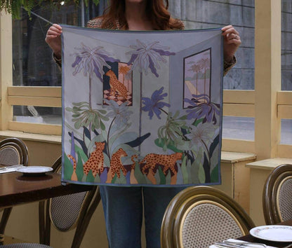 Double Sided Of Indoor Forest Scarf