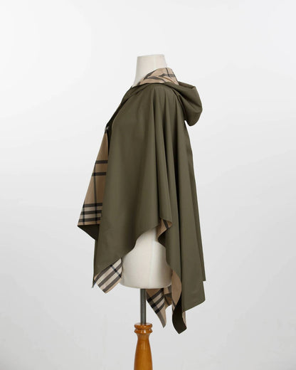 Plaid Rain Poncho