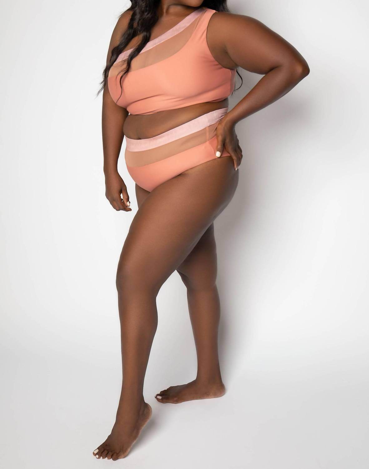 Nomads - Bay One-shoulder Swim Top - Plus - Rack Hunt -