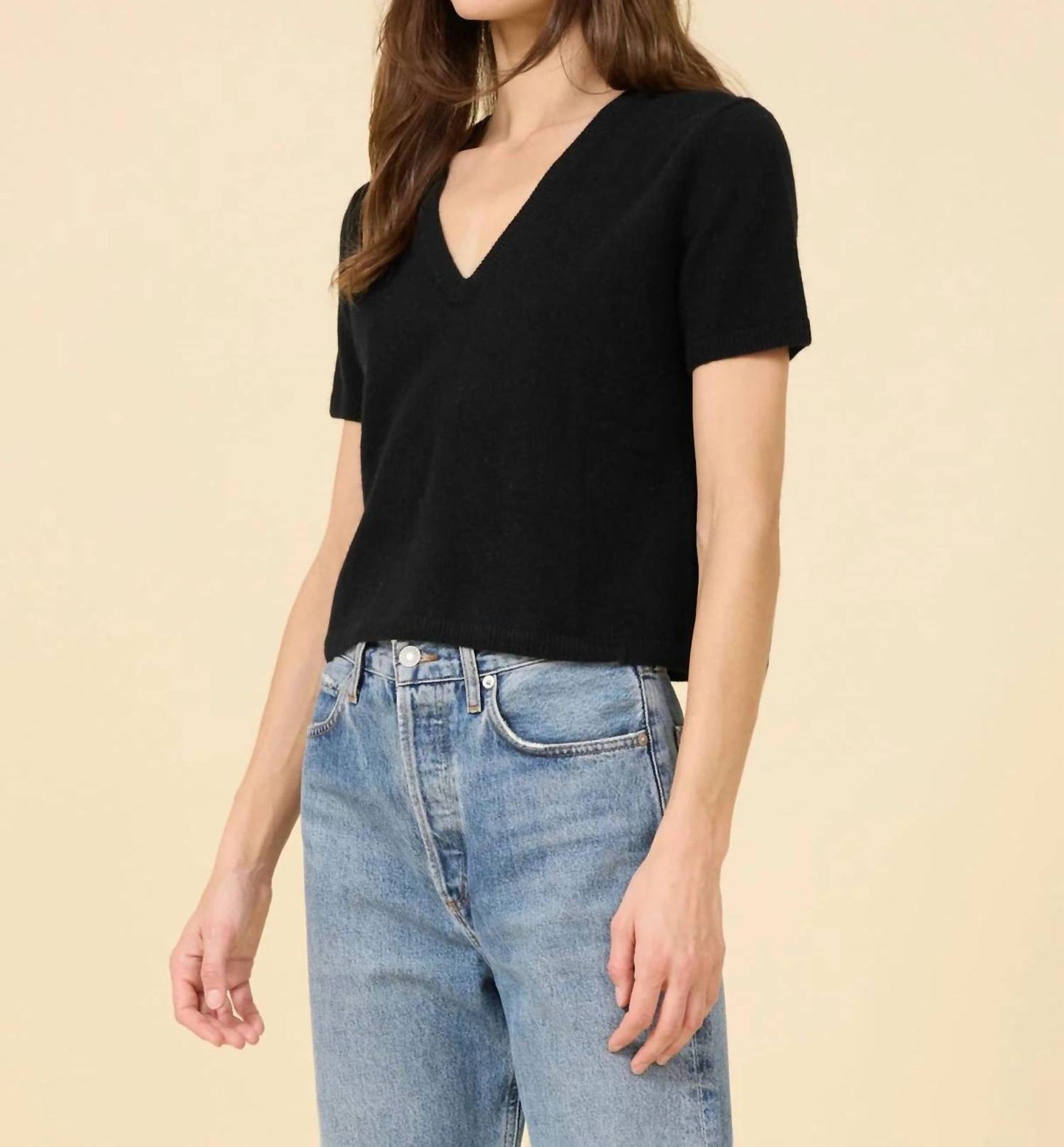 Kadri Cashmere V-neck Tee