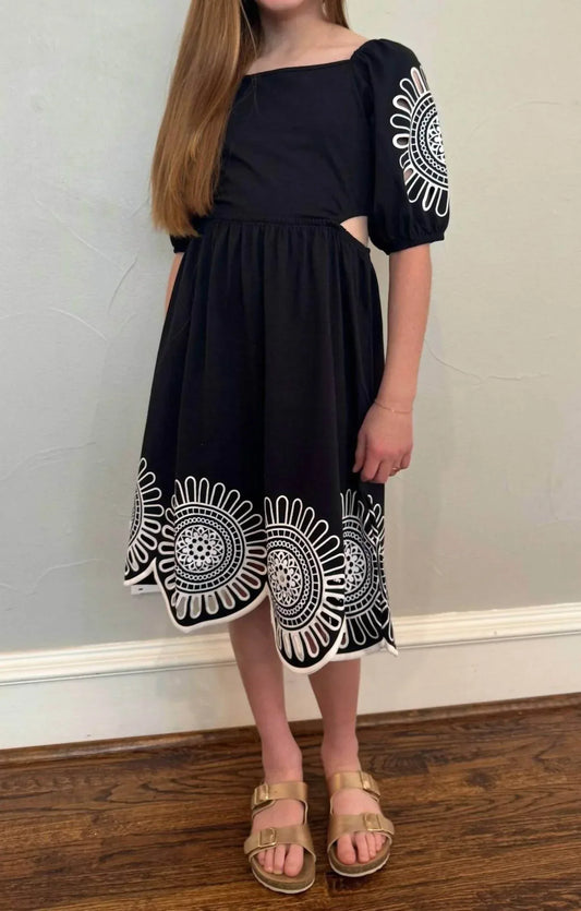 Milon - Girl's Laser Cut Dress - Rack Hunt