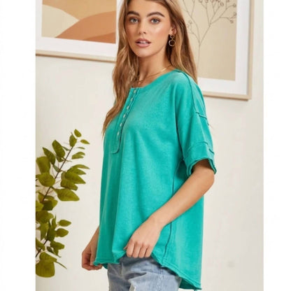 Casual Button Down Top