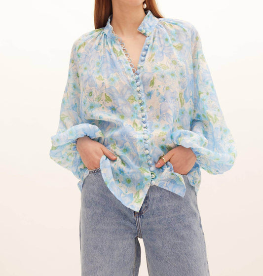 Kate Ford - Poinsettia Buttoned Blouse - Rack Hunt