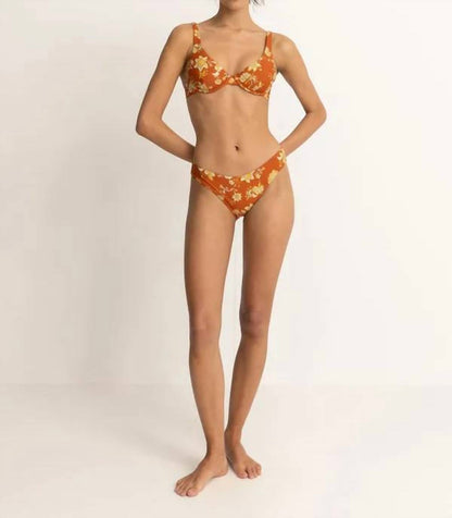 Nova Paisley Hi Waist Pant Bikini Bottoms