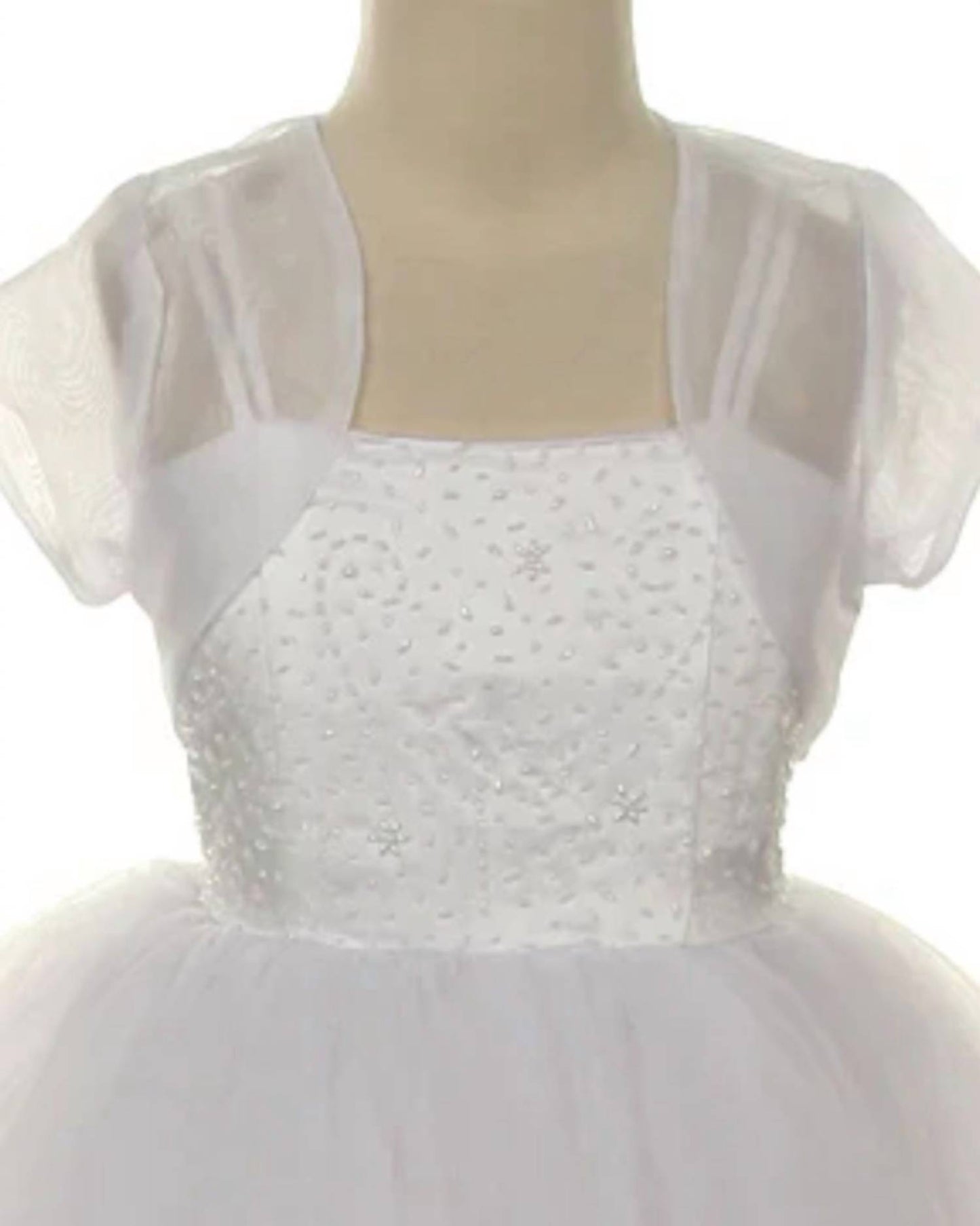 Girl's Sheer Organza Bolero