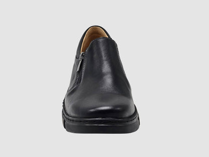 Women's Gaia Leather Zip Up Loafer Shoes