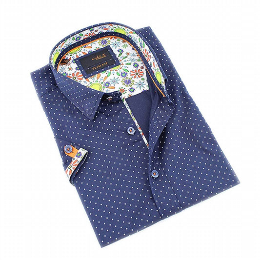 Dot Print Short Sleeve Shirt