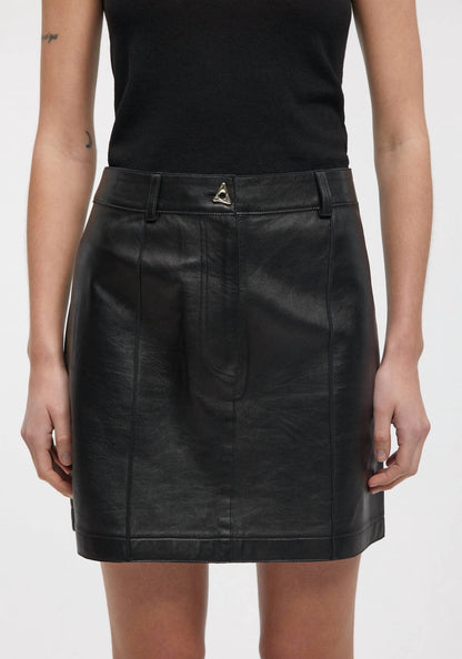 Rudens Leather Mini Skirt