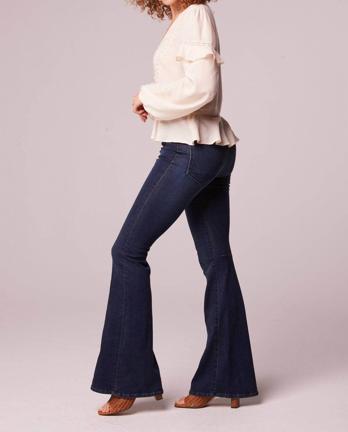 B.O.G. Collective - Sandy Ruffle Long Sleeve Button Blouse - Rack Hunt -