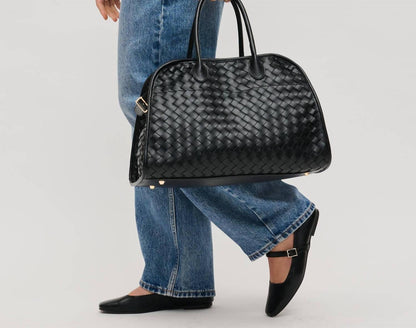 Women's Rhonda Woven Vegan Leather Tote Bag